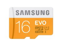 Samsung EVO 16GB Class 10 MicroSDHC U-1 Memory Card
