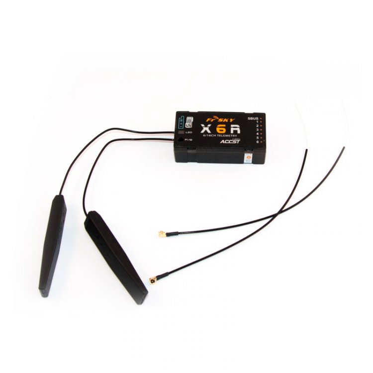 FrSky Receiver X6R with coaxial antenna - Click Image to Close