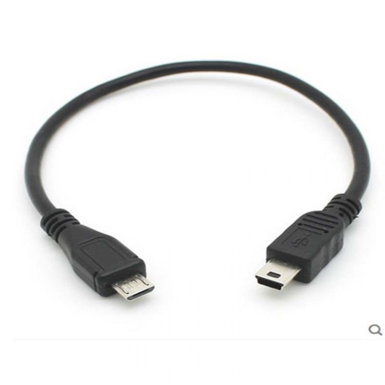 OTG Cable - USB Micro Male to USB Mini Male - Click Image to Close