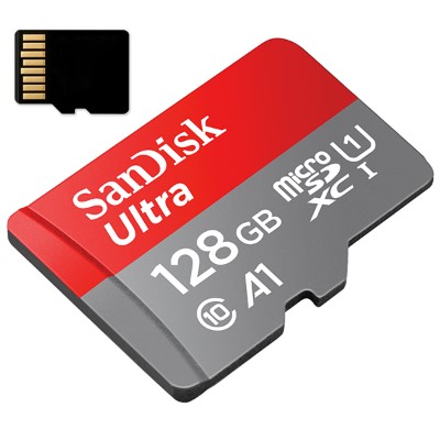 Sandisk Ultra Micro SDXC UHS-I A1 U1 128GB Memory Card - Click Image to Close