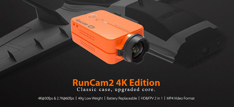 Camera voor rc model vliegtuig: Runcam 2 4K